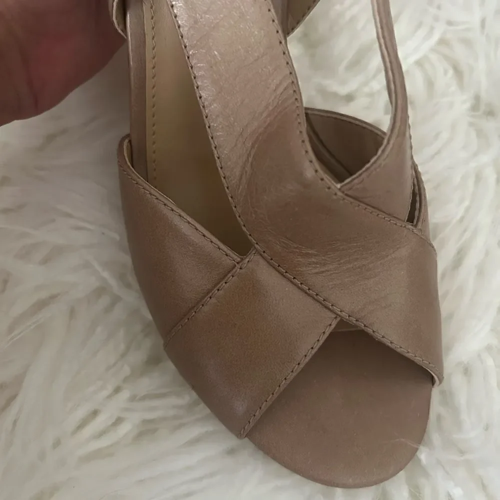 Vintage Michael kors leather heels sandals